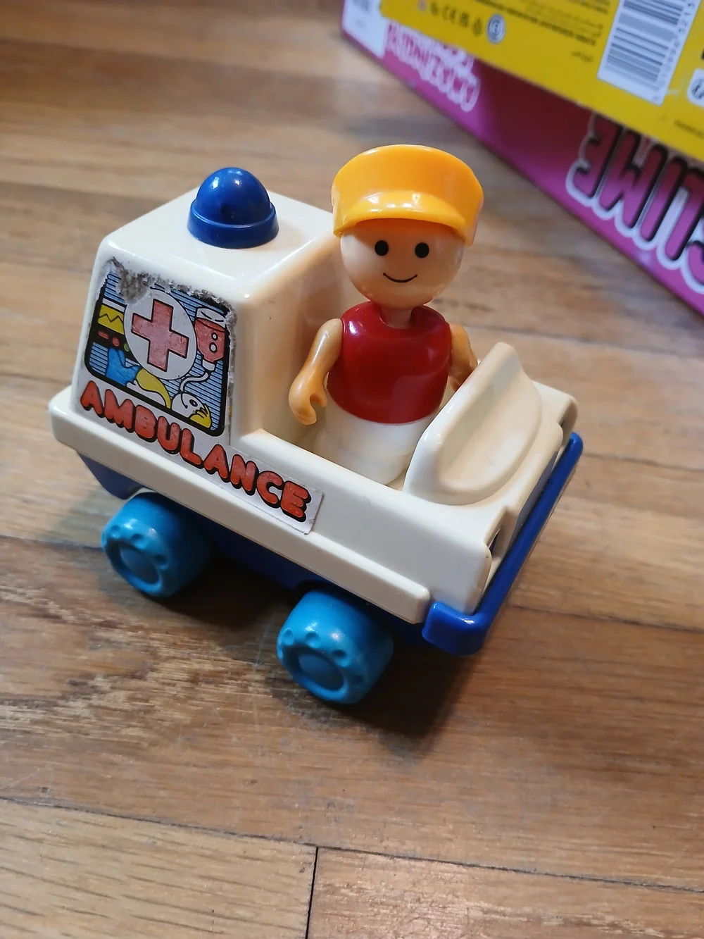 vintage 1980s Playskool Li'l Playmates Ambulance